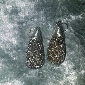 Handmade rock earrings